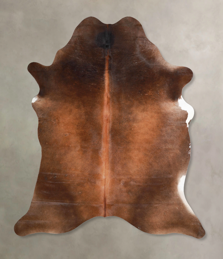 Warm Caramel X-Large Brazilian Cowhide Rug 7'0"H x 6'1"W #A46650 by Hudson Hides