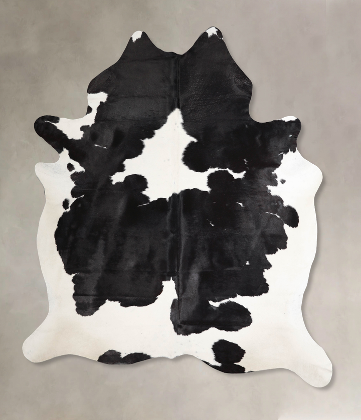 Black and White XX-Large Brazilian Cowhide Rug 8'1"H x 6'8"W #A46657 by Hudson Hides