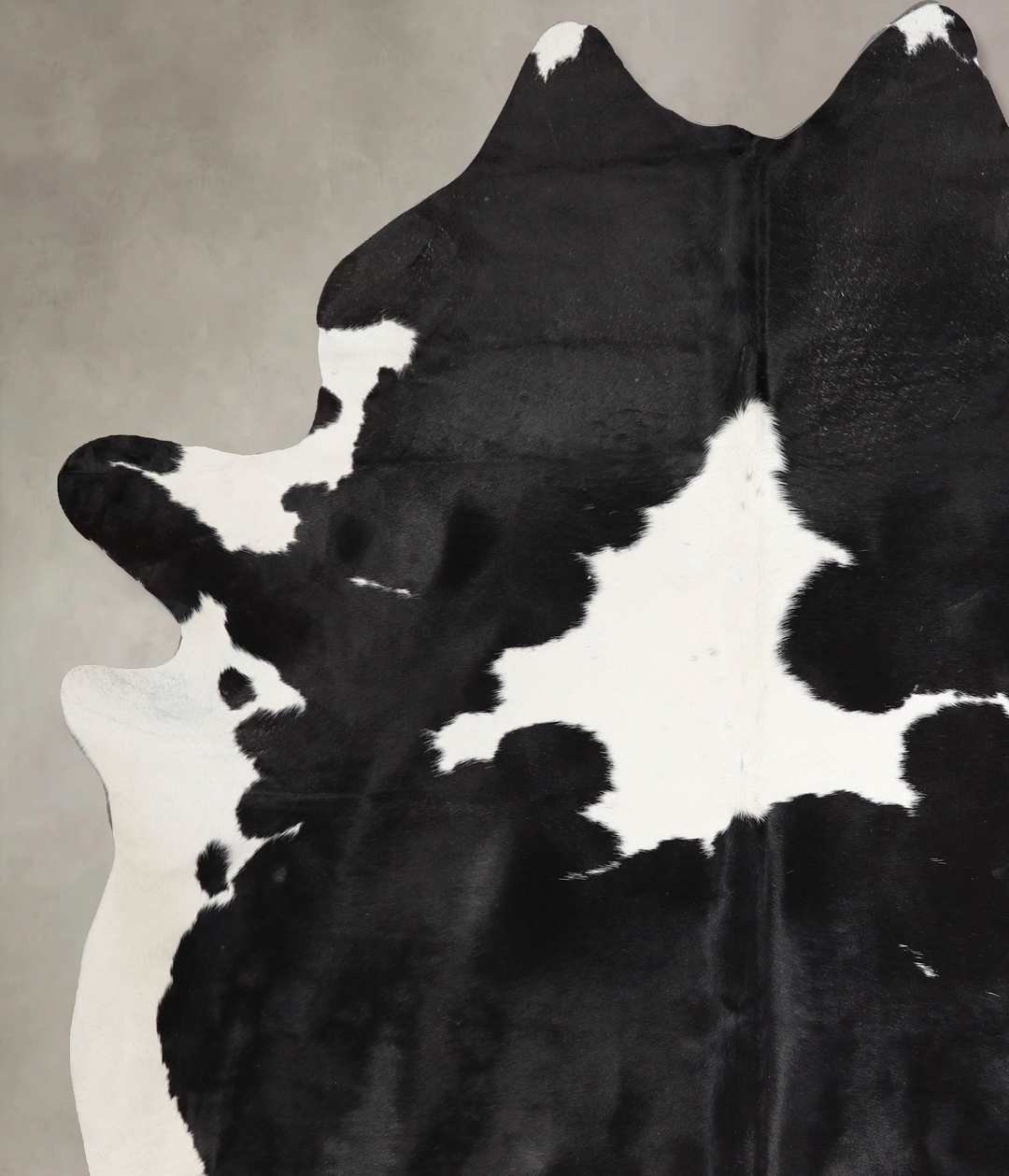 Black and White XX-Large Brazilian Cowhide Rug 8'1"H x 6'8"W #A46657 b