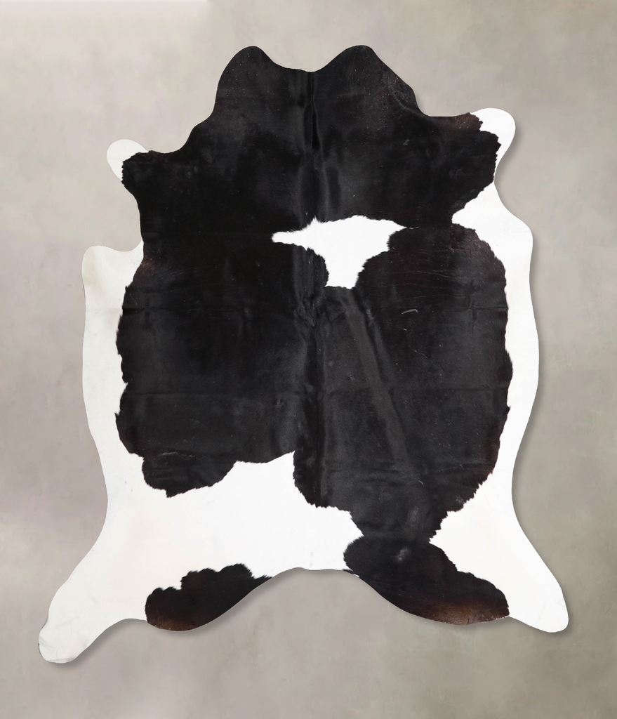 Black and White X-Large Brazilian Cowhide Rug 6'7"H x 6'8"W #A46662 by Hudson Hides