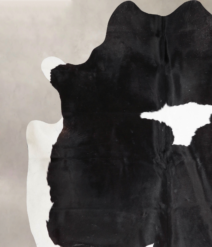 Black and White X-Large Brazilian Cowhide Rug 6'7"H x 6'8"W #A46662 by Hudson Hides