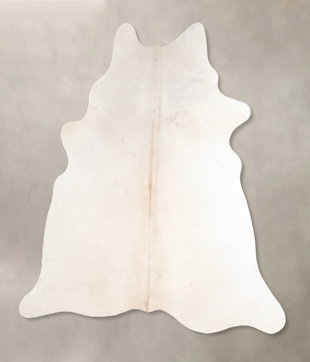 Ivory with Beige Large Brazilian Cowhide Rug 6'9"H x 5'9"W #A46663 by 