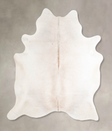 Ivory with Beige Large Brazilian Cowhide Rug 6'10"H x 5'10"W #A46669 by Hudson Hides