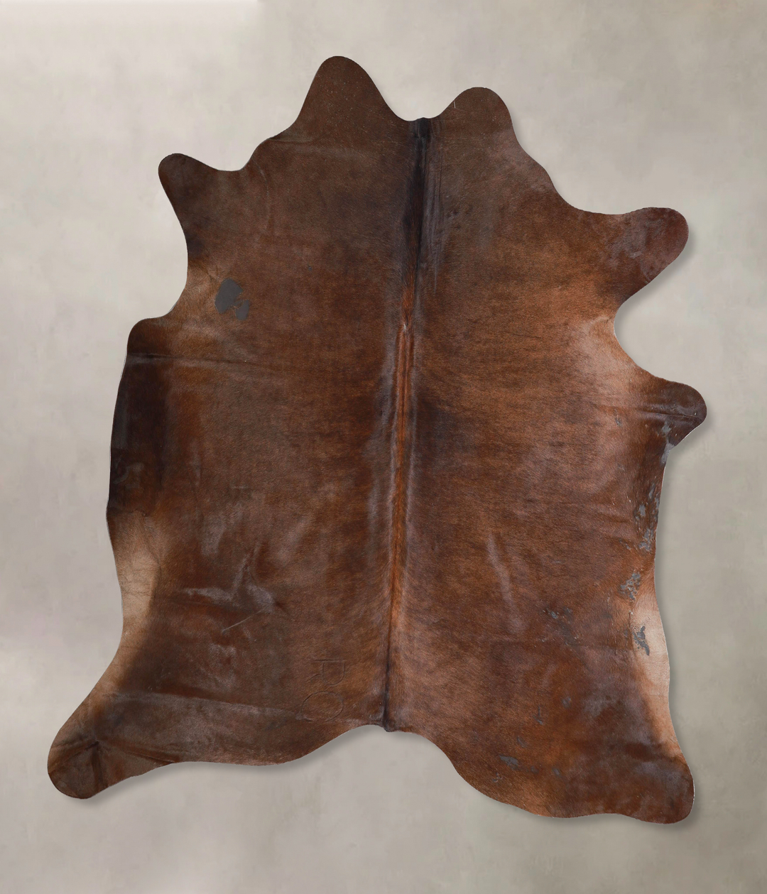Chocolate X-Large Brazilian Cowhide Rug 6'4"H x 6'6"W #A46672 by Hudso