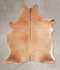 Beige Large Brazilian Cowhide Rug 6'6