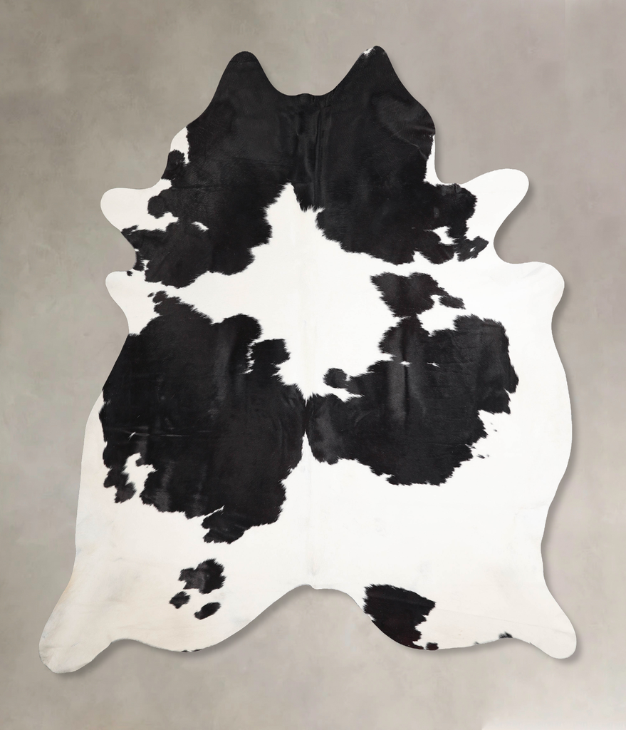 Black and White XX-Large Brazilian Cowhide Rug 8'3"H x 7'0"W #A46702 by Hudson Hides