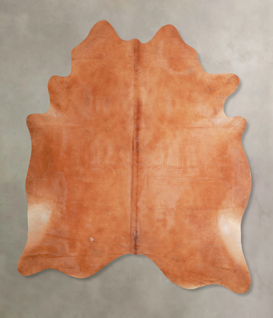 Solid Brown X-Large Brazilian Cowhide Rug 7'6"H x 6'8"W #A46703 by Hudson Hides