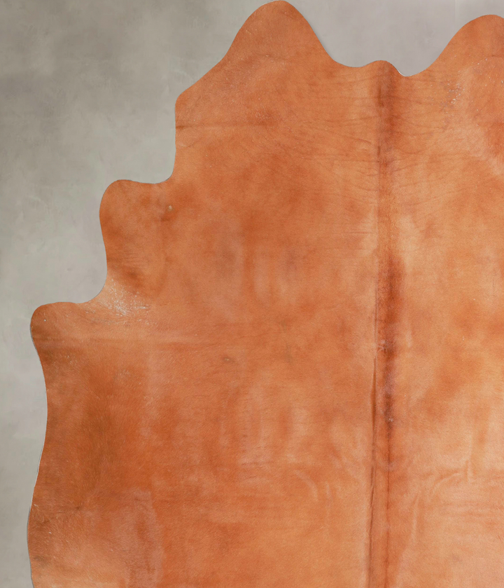Solid Brown X-Large Brazilian Cowhide Rug 7'6"H x 6'8"W #A46703 by Hudson Hides
