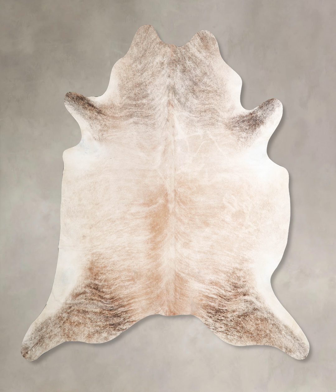 Light Brindle XX-Large Brazilian Cowhide Rug 7'3"H x 7'1"W #A46706 by 