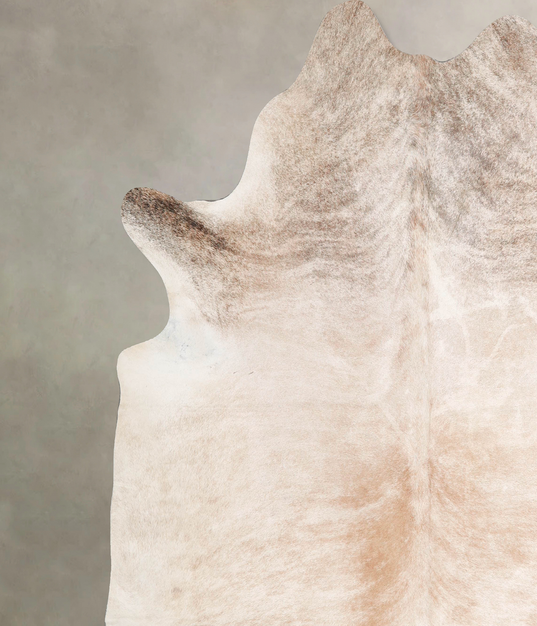 Light Brindle XX-Large Brazilian Cowhide Rug 7'3"H x 7'1"W #A46706 by 