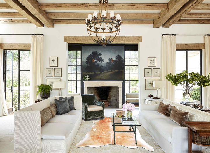 Light Caramel X-Large Brazilian Cowhide Rug 7'8"H x 6'6"W #A46711 by Hudson Hides