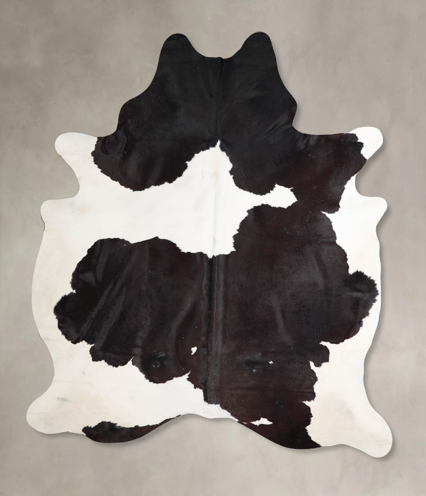 Chocolate and White XX-Large Brazilian Cowhide Rug 8'5"H x 6'7"W #A46717 by Hudson Hides
