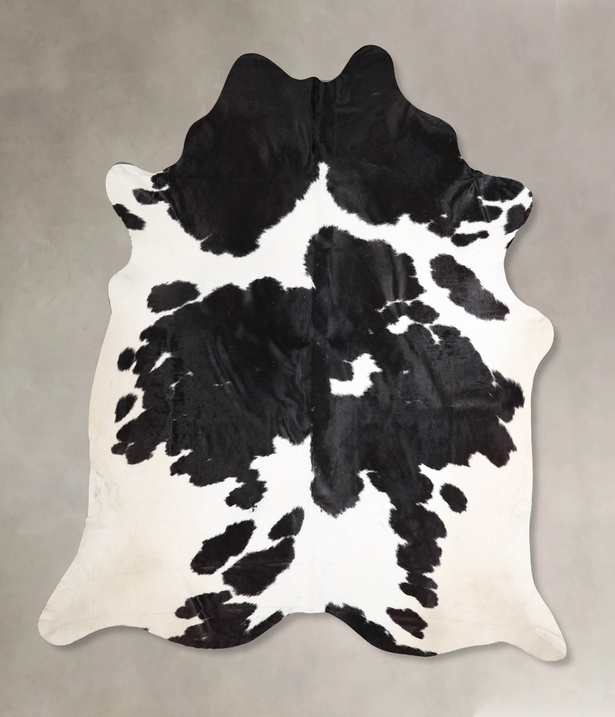 Black and White XX-Large Brazilian Cowhide Rug 8'5"H x 7'7"W #A46720 by Hudson Hides