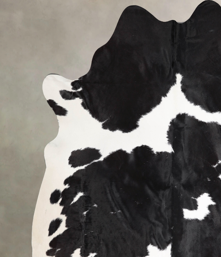 Black and White XX-Large Brazilian Cowhide Rug 8'5"H x 7'7"W #A46720 by Hudson Hides