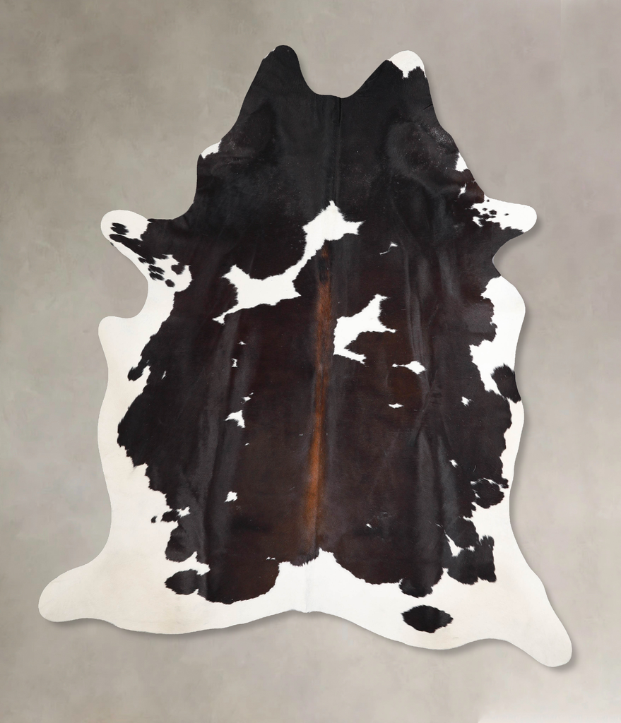 Chocolate and White X-Large Brazilian Cowhide Rug 7'6"H x 6'3"W #A46727 by Hudson Hides