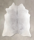 Medium Grey X-Large Brazilian Cowhide Rug 6'9"H x 6'7"W #A46737 by Hudson Hides