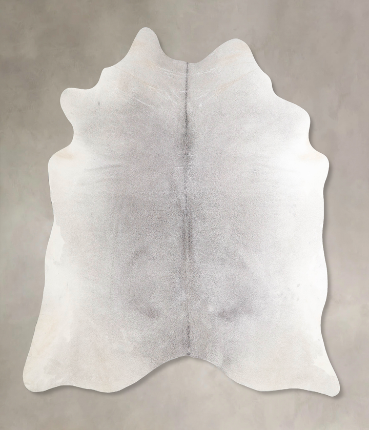 Medium Grey X-Large Brazilian Cowhide Rug 6'9"H x 6'7"W #A46737 by Hudson Hides
