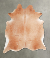 Solid Brown X-Large Brazilian Cowhide Rug 7'7"H x 6'4"W #A46739 by Hudson Hides