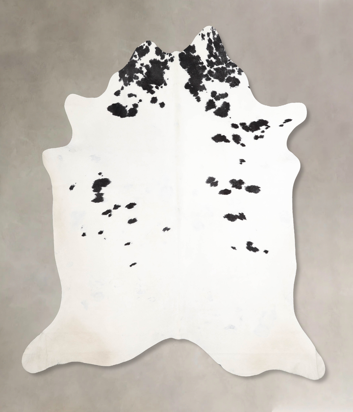 Black and White XX-Large Brazilian Cowhide Rug 7'7"H x 6'7"W #A46777 by Hudson Hides