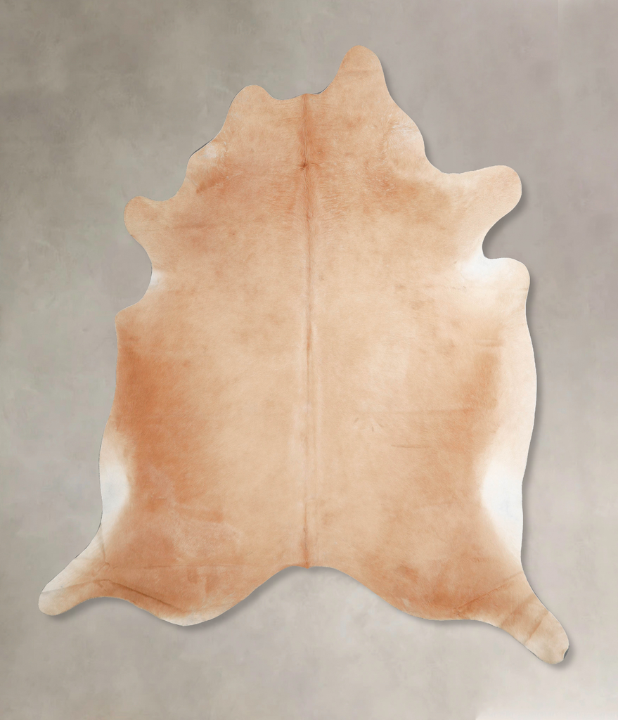 Beige XX-Large Brazilian Cowhide Rug 7'10"H x 7'0"W #A46778 by Hudson Hides