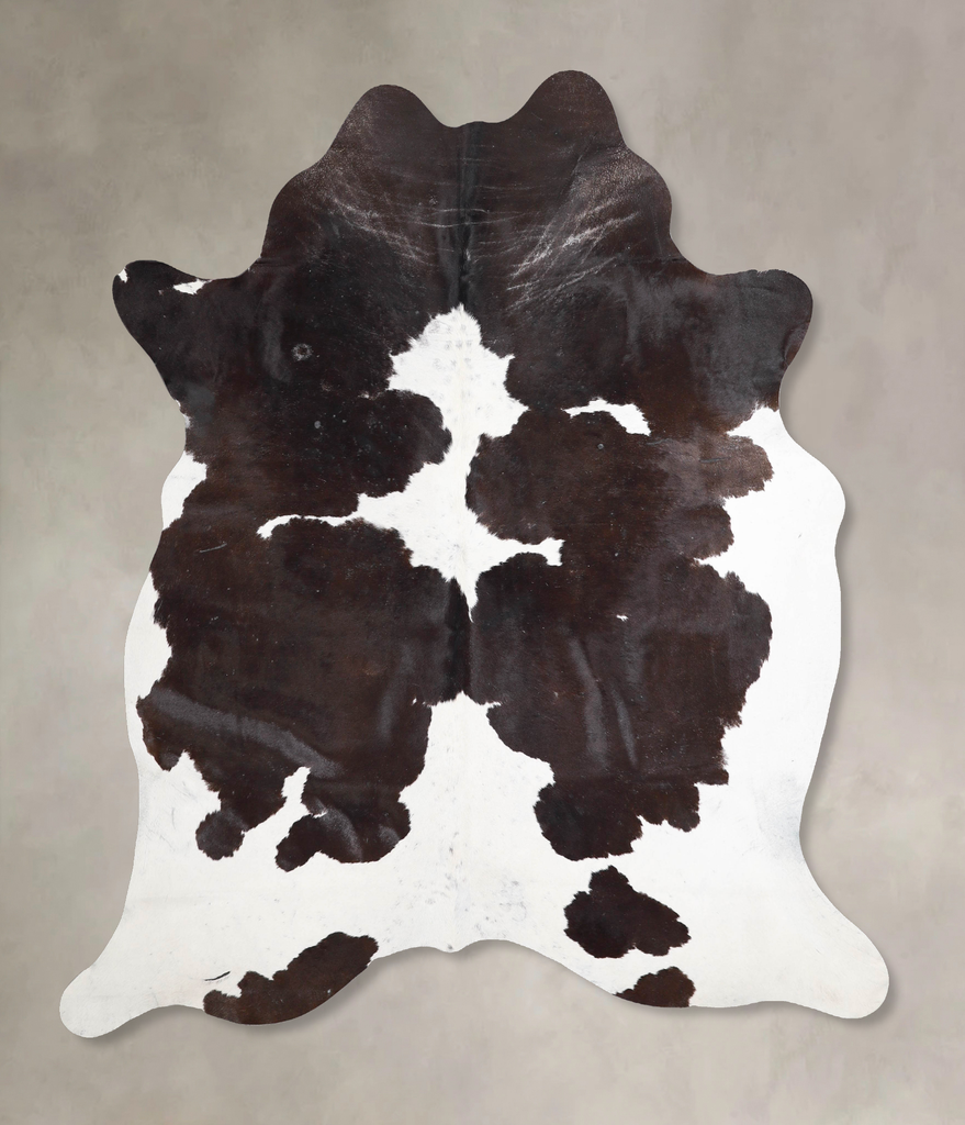 Black and White X-Large Brazilian Cowhide Rug 6'10"H x 6'3"W #A46784 by Hudson Hides