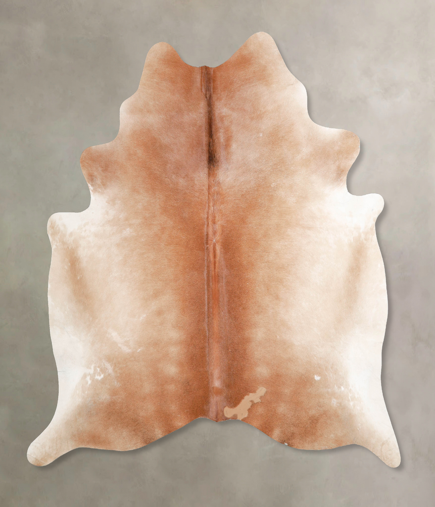 Light Caramel X-Large Brazilian Cowhide Rug 6'9"H x 6'4"W #A46785 by Hudson Hides