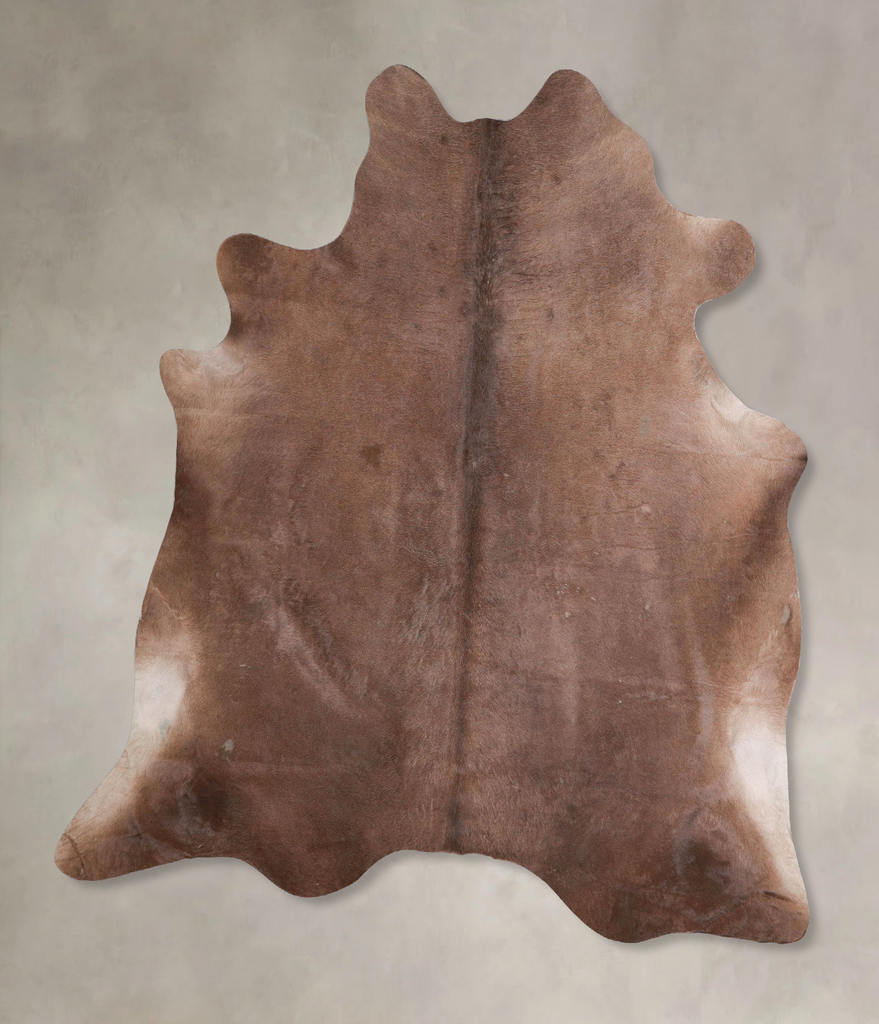 Taupe Large Brazilian Cowhide Rug 6'3"H x 6'4"W #A46793 by Hudson Hides