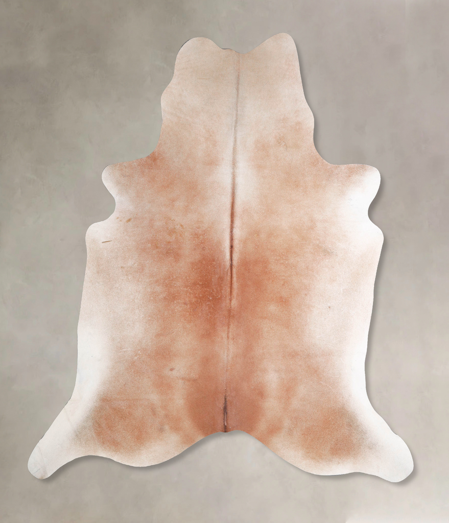 Light Caramel X-Large Brazilian Cowhide Rug 7'1"H x 6'9"W #A46795 by Hudson Hides