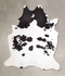 Black and White XX-Large Brazilian Cowhide Rug 7'11