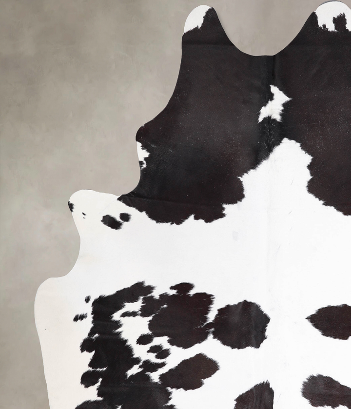Black and White XX-Large Brazilian Cowhide Rug 7'11"H x 6'6"W #A46801 by Hudson Hides