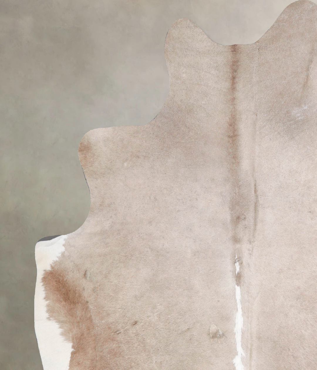Taupe X-Large Brazilian Cowhide Rug 7'0"H x 6'1"W #A46814 by Hudson Hi