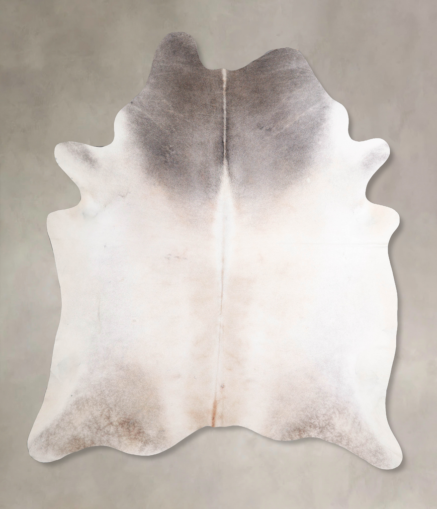 Grey with Beige XX-Large Brazilian Cowhide Rug 8'5"H x 7'0"W #A46820 by Hudson Hides