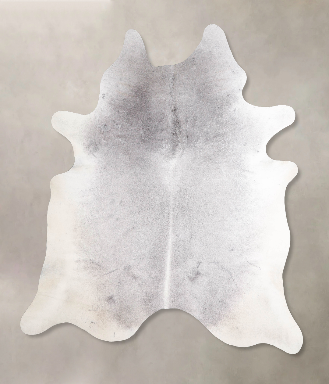 Medium Grey X-Large Brazilian Cowhide Rug 7'5"H x 6'3"W #A46824 by Hud
