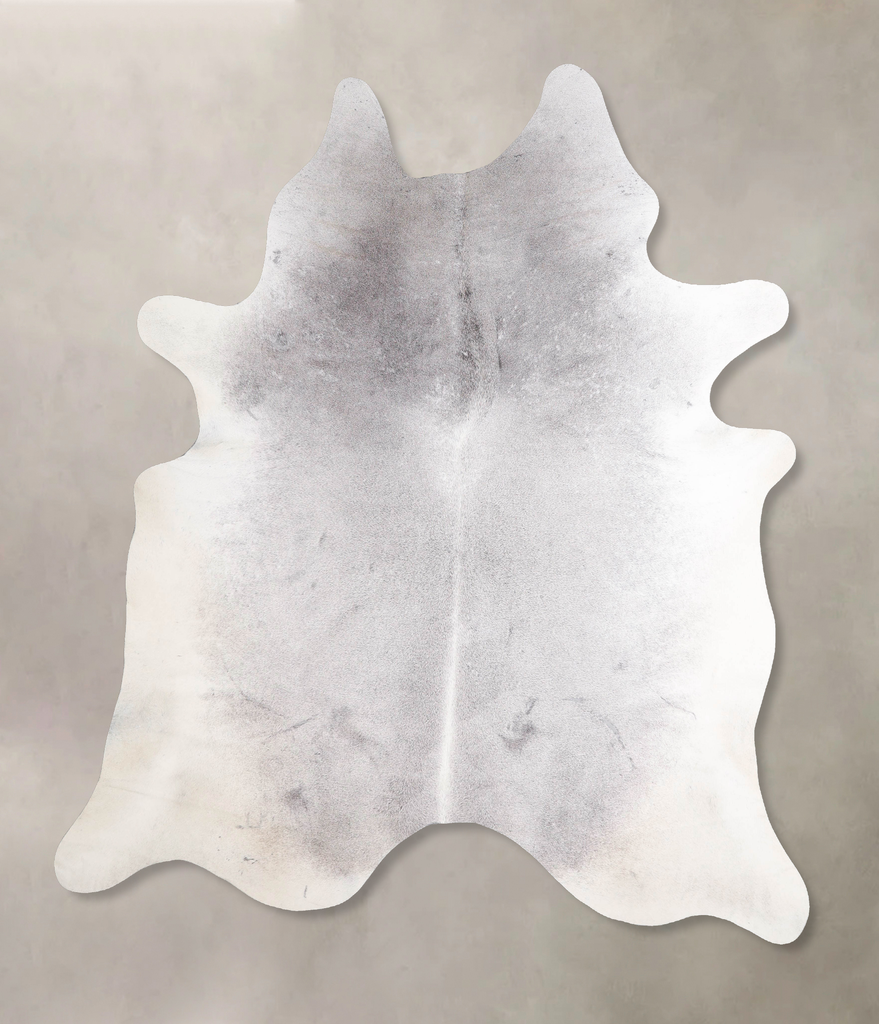 Medium Grey X-Large Brazilian Cowhide Rug 7'5"H x 6'3"W #A46824 by Hudson Hides