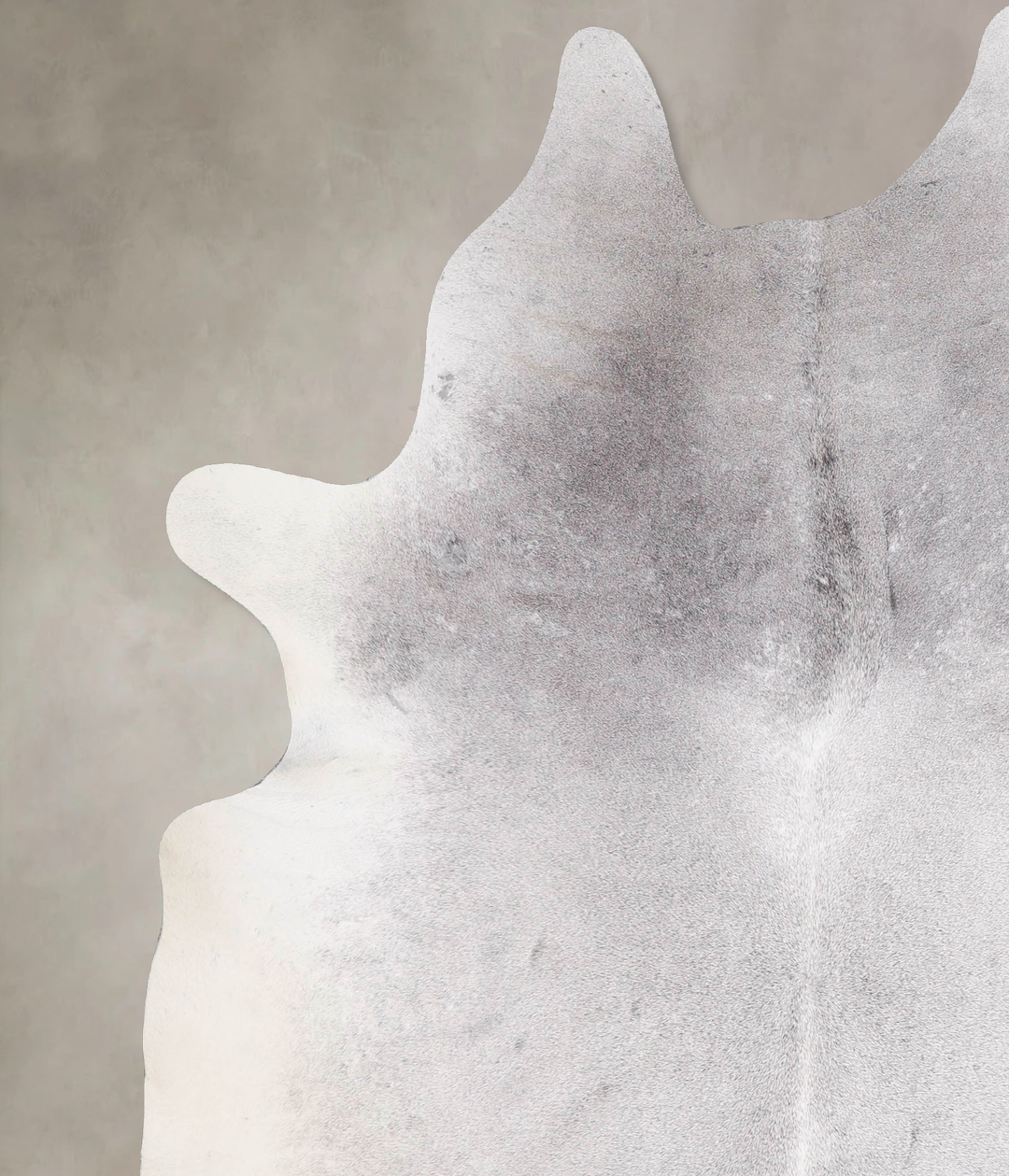 Medium Grey X-Large Brazilian Cowhide Rug 7'5"H x 6'3"W #A46824 by Hud