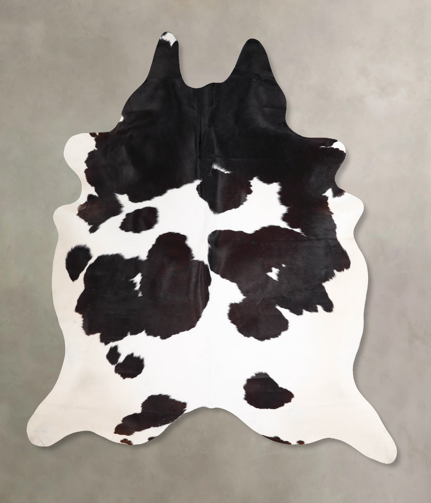 Black and White XX-Large Brazilian Cowhide Rug 8'0"H x 6'10"W #A46842 by Hudson Hides