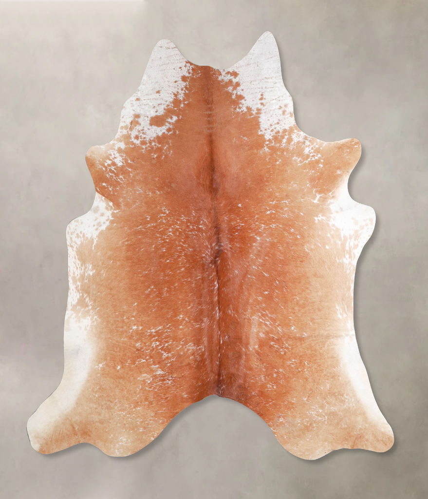 Salt and Pepper Brown X-Large Brazilian Cowhide Rug 6'10"H x 6'3"W #A46845 by Hudson Hides