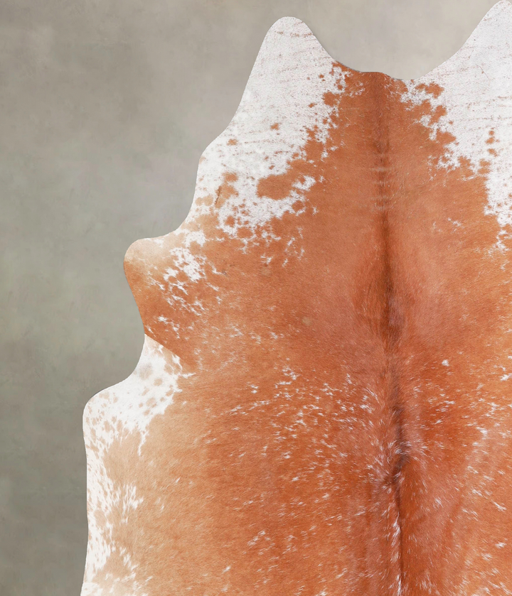 Salt and Pepper Brown X-Large Brazilian Cowhide Rug 6'10"H x 6'3"W #A46845 by Hudson Hides