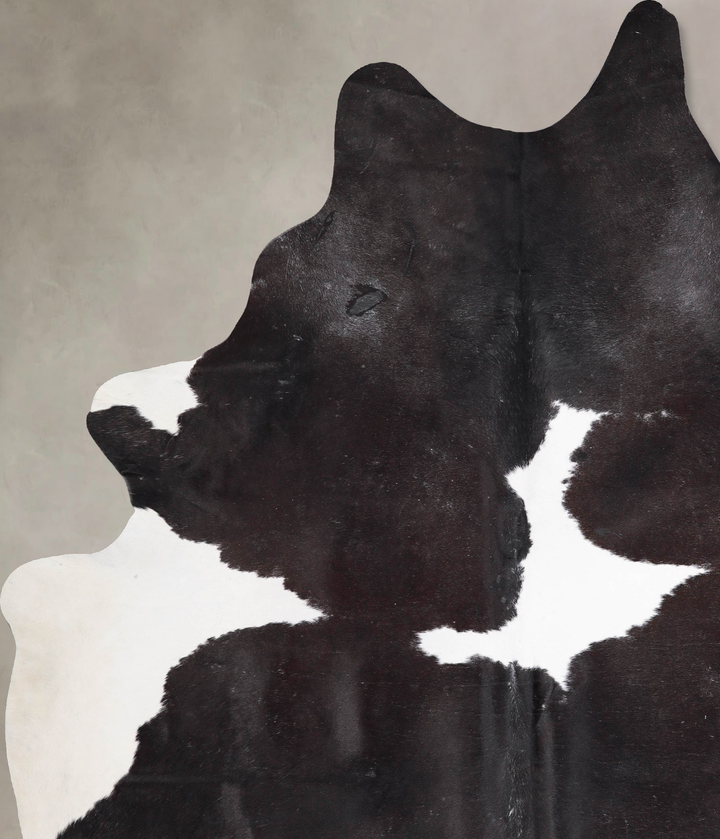 Black and White XX-Large Brazilian Cowhide Rug 8'11"H x 6'8"W #A46853 by Hudson Hides