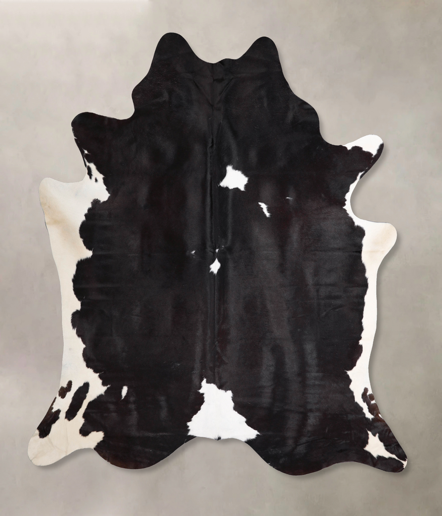 Black and White XX-Large Brazilian Cowhide Rug 8'3"H x 7'3"W #A46855 by Hudson Hides