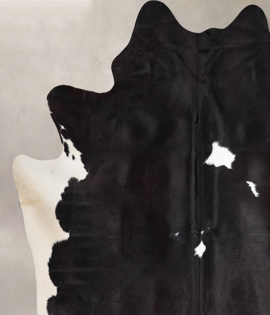 Black and White XX-Large Brazilian Cowhide Rug 8'3"H x 7'3"W #A46855 b