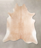 Beige XX-Large Brazilian Cowhide Rug 8'7