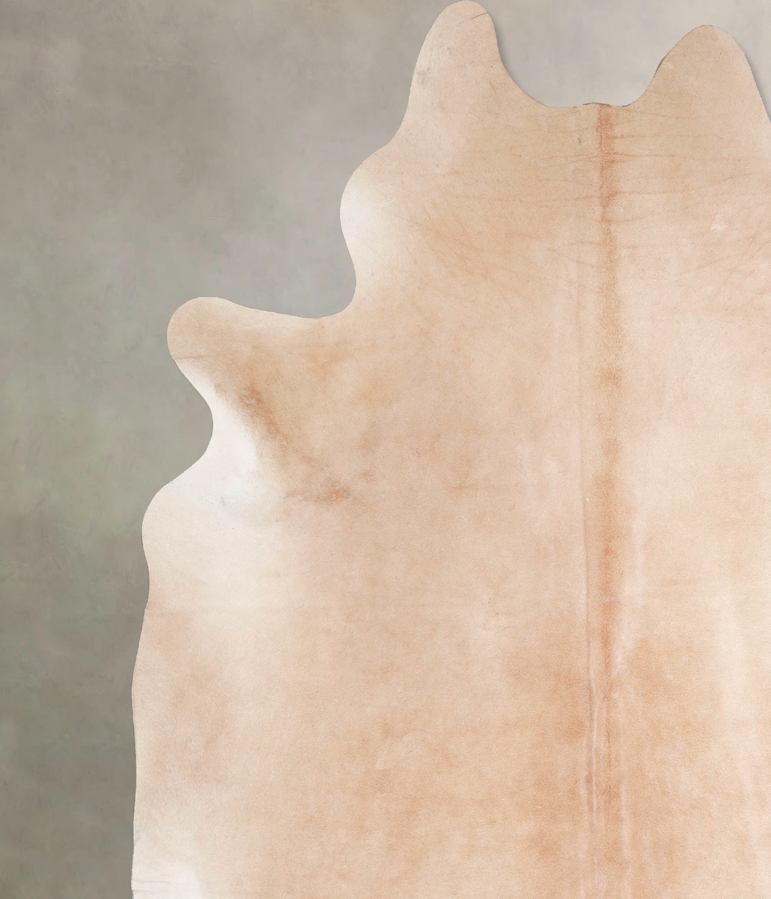 Beige XX-Large Brazilian Cowhide Rug 8'7"H x 7'5"W #A46857 by Hudson H