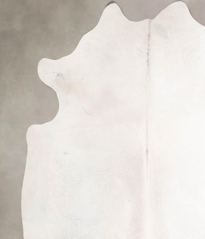 Ivory with Beige XX-Large Brazilian Cowhide Rug 7'10"H x 8'3"W #A46863 by Hudson Hides