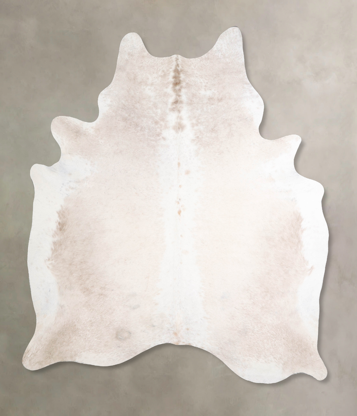 Ivory with Beige XX-Large Brazilian Cowhide Rug 8'2"H x 6'5"W #A46864 by Hudson Hides