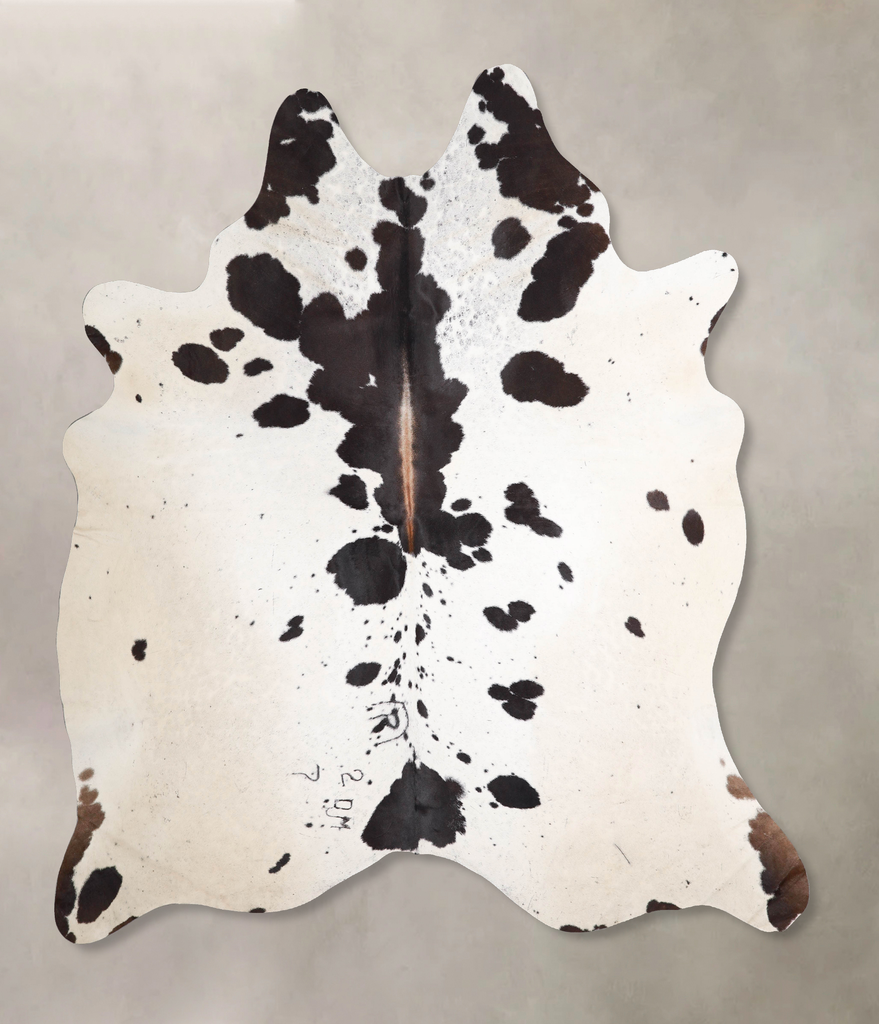 Black and White XX-Large Brazilian Cowhide Rug 8'2"H x 7'4"W #A46868 by Hudson Hides