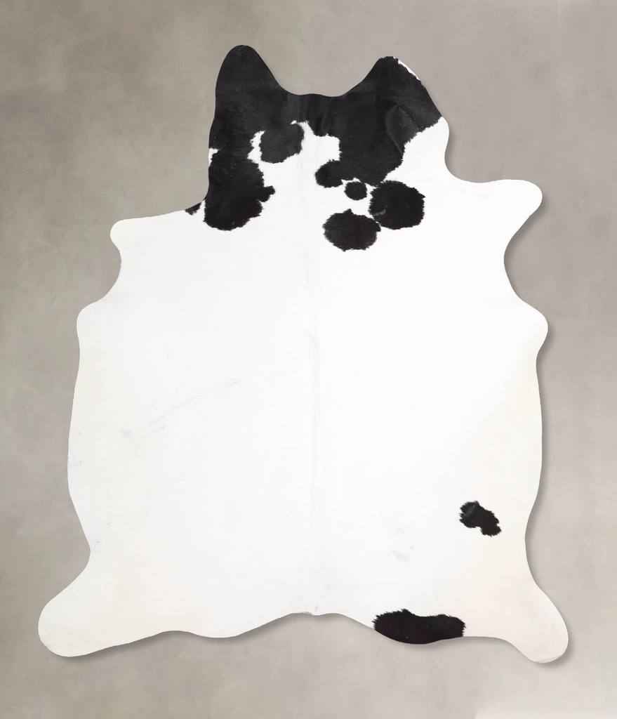 Black and White X-Large Brazilian Cowhide Rug 7'3"H x 6'3"W #A46872 by Hudson Hides