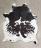 Chocolate and White X-Large Brazilian Cowhide Rug 7'10