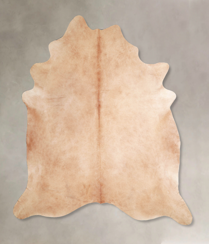 Beige XX-Large Brazilian Cowhide Rug 8'2"H x 7'2"W #A46906 by Hudson Hides