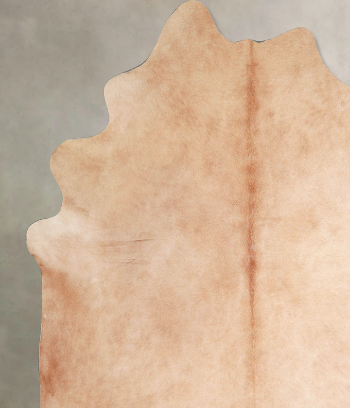 Beige XX-Large Brazilian Cowhide Rug 8'2"H x 7'2"W #A46906 by Hudson Hides